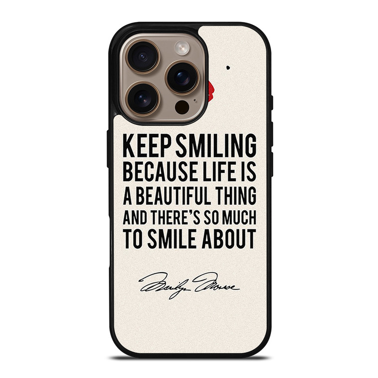 MARILYN MONROE QUOTES iPhone 16 Pro Case Cover