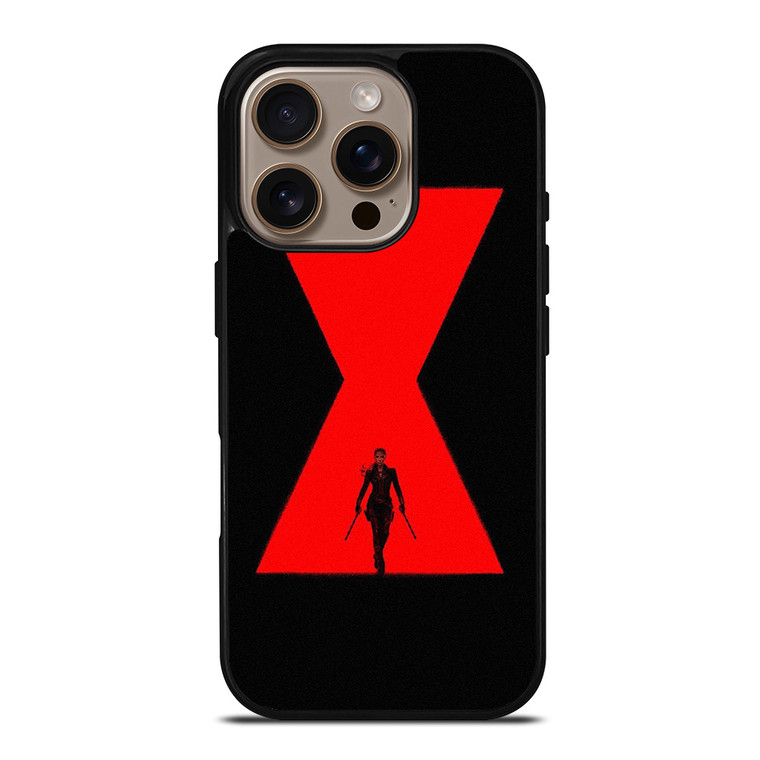 MARVEL BLACK WIDOW SYMBOL iPhone 16 Pro Case Cover
