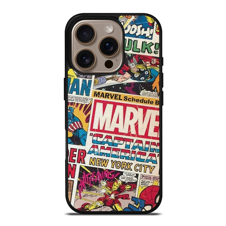MARVEL COMICS COLLAGE iPhone 16 Pro Case Cover MARVEL COMICS COLLAGE iPhone 16 Pro Case Cover