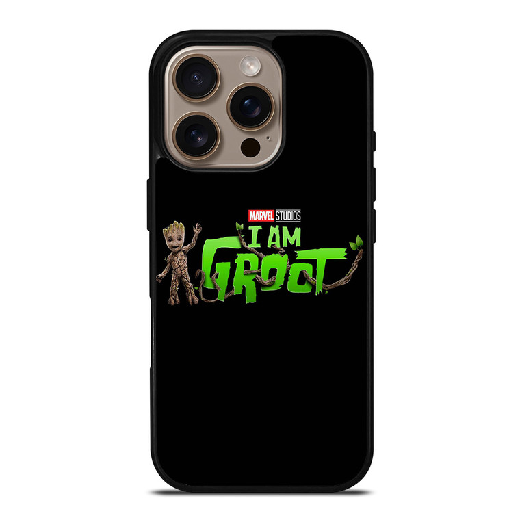 MARVEL I AM GROOT LOGO iPhone 16 Pro Case Cover