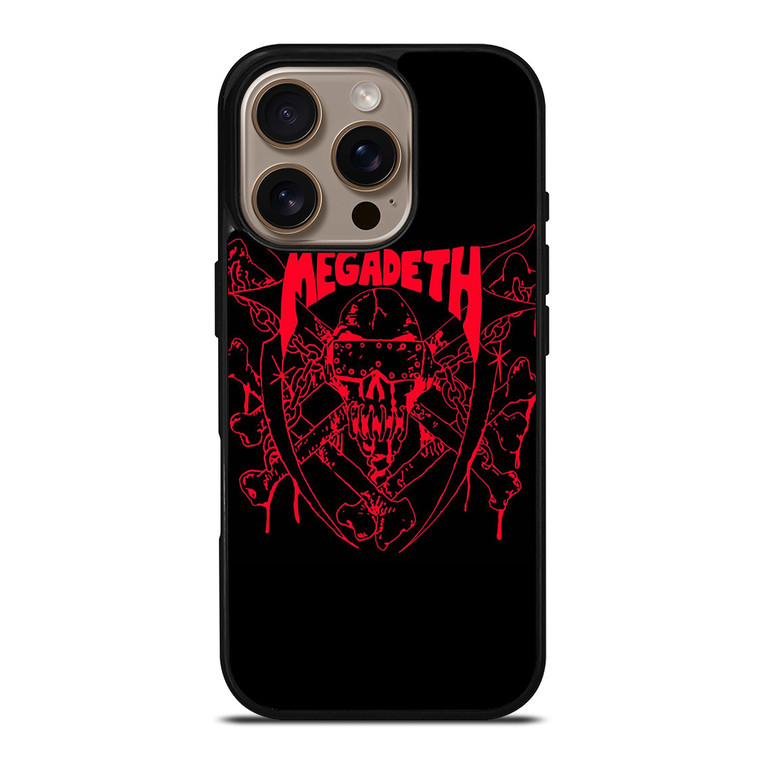 MEGADETH METAL BAND LOGO iPhone 16 Pro Case Cover