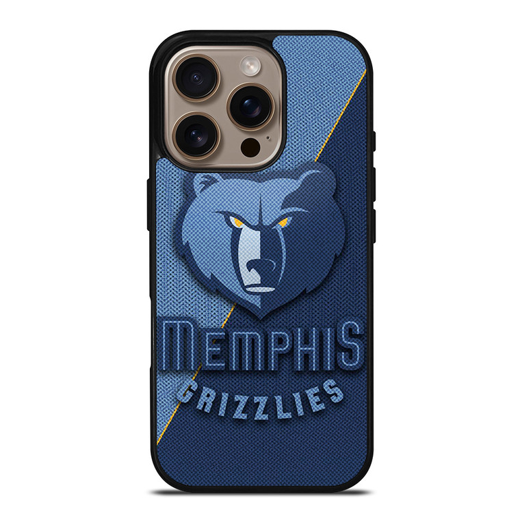 MEMPHIS GRIZZLIES NBA BASKETBALL LOGO iPhone 16 Pro Case Cover