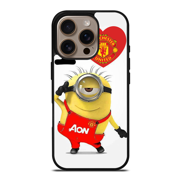 MINIONS LOVE MANCHESTER UNITED iPhone 16 Pro Case Cover
