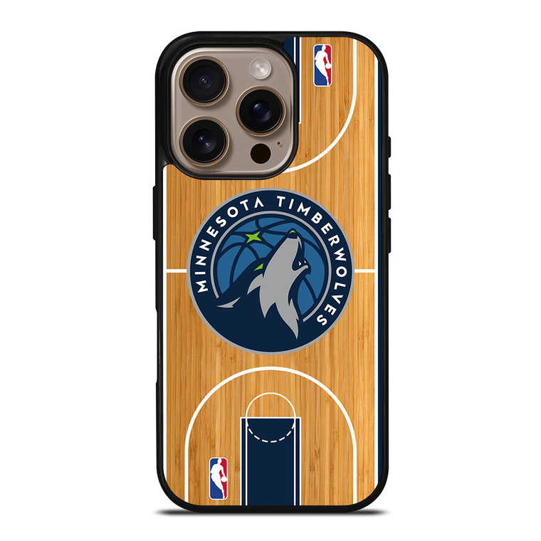 MINNESOTA TIMBERWOLVES NBA ARENA iPhone 16 Pro Case Cover