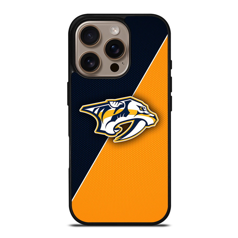 NASHVILLE PREDATORS NHL HOCEKY LOGO iPhone 16 Pro Case Cover