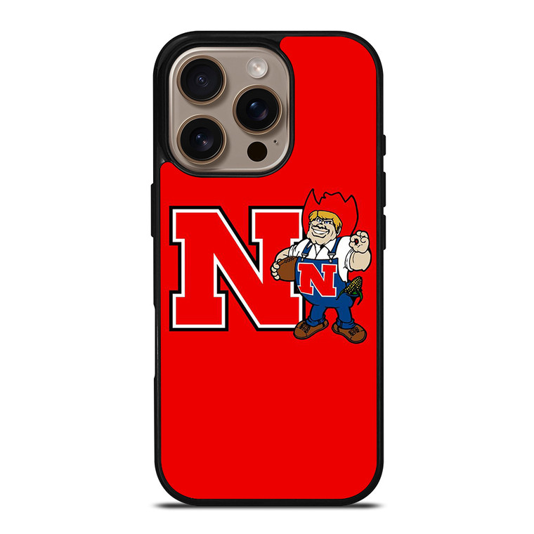NEBRASKA HUSKERS ICON UNIVERSITY FOOTBALL LOGO iPhone 16 Pro Case Cover