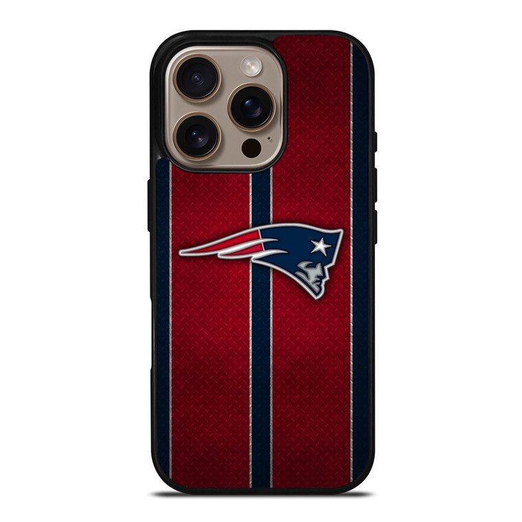 NEW ENGLAND PATRIOTS NFL METAL STRIPE iPhone 16 Pro Case Cover