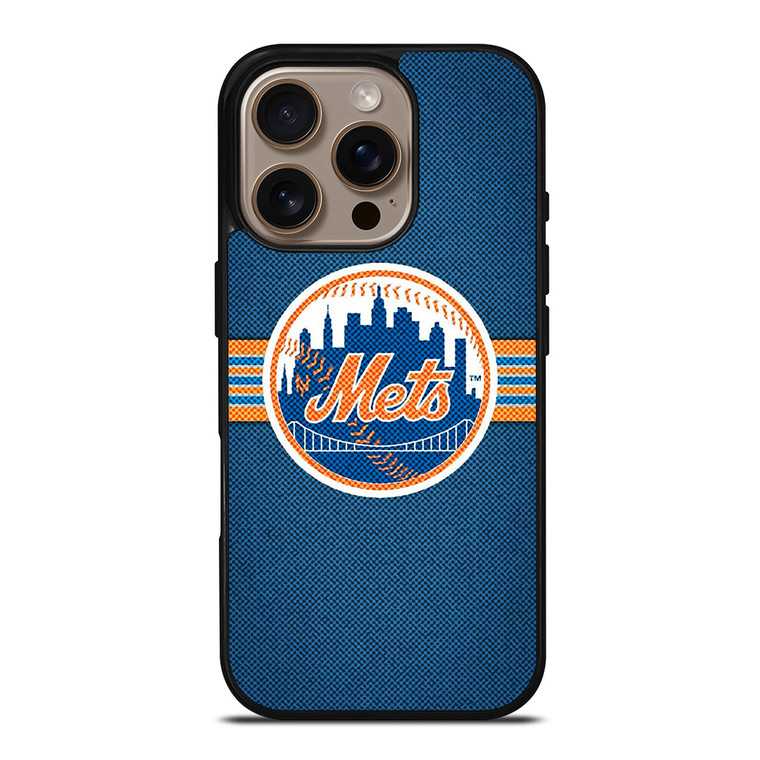 NEW YORK METS MLB BASEBALL LOGO iPhone 16 Pro Case Cover