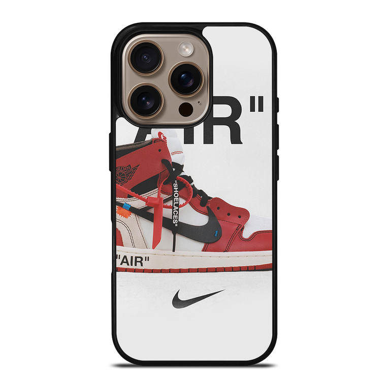 NIKE AIR JORDAN OFF WHITE SHOES iPhone 16 Pro Case Cover