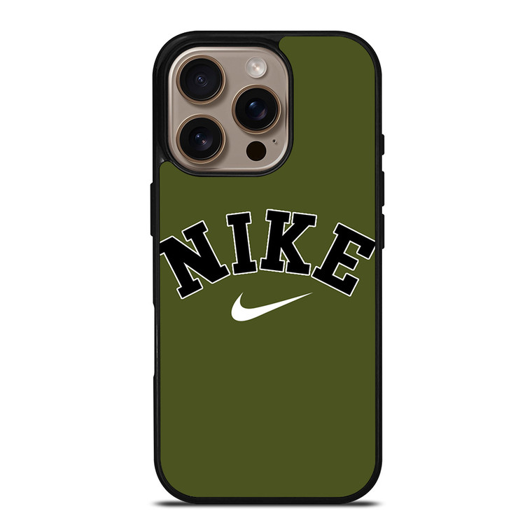 NIKE SWOOSH VINTAGE ARMY iPhone 16 Pro Case Cover