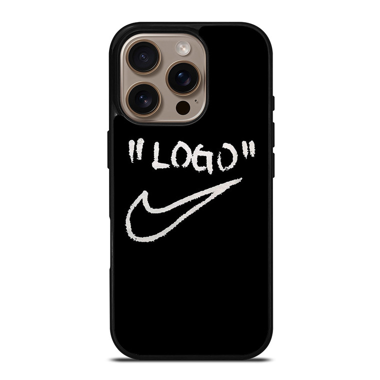 NIKE X OFF WHITE STROKE iPhone 16 Pro Case Cover