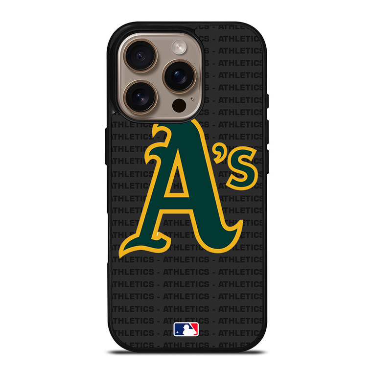OAKLAND ATHLETICS BASEBALL BLACK iPhone 16 Pro Case Cover