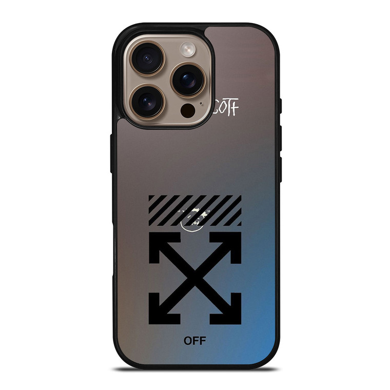 OFF WHITE TRAVIS SCOTT iPhone 16 Pro Case Cover