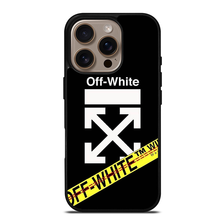 OFF WHITE YELLOW LABEL iPhone 16 Pro Case Cover OFF WHITE YELLOW LABEL iPhone 16 Pro Case Cover