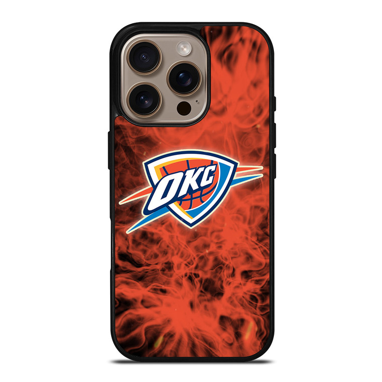 OKLAHOMA CITY THUNDERS BASKETBALL NBA FIRE iPhone 16 Pro Case Cover OKLAHOMA CITY THUNDERS BASKETBALL NBA FIRE iPhone 16 Pro Case Cover