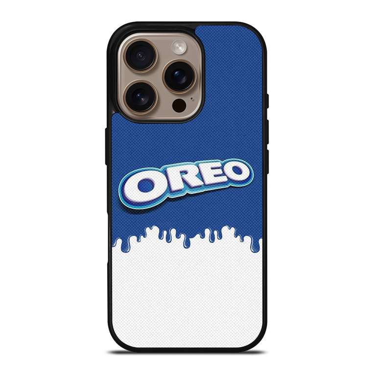 OREO CHOCOLATE MILK COOKIES LOGO iPhone 16 Pro Case Cover