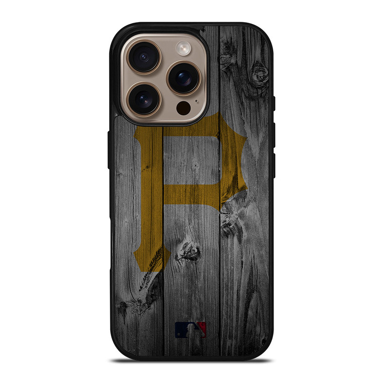 PITTSBURGH PIRATES BASEBALL MLB WOOD LOGO iPhone 16 Pro Case Cover