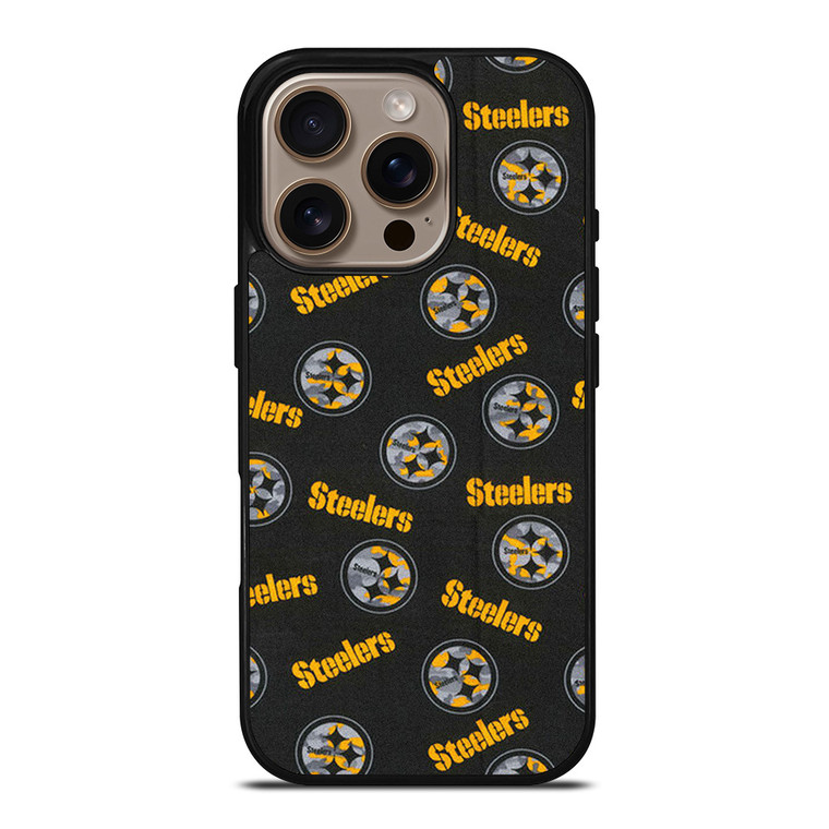 PITTSBURGH STEELERS FOOTBALL PATTERN iPhone 16 Pro Case Cover