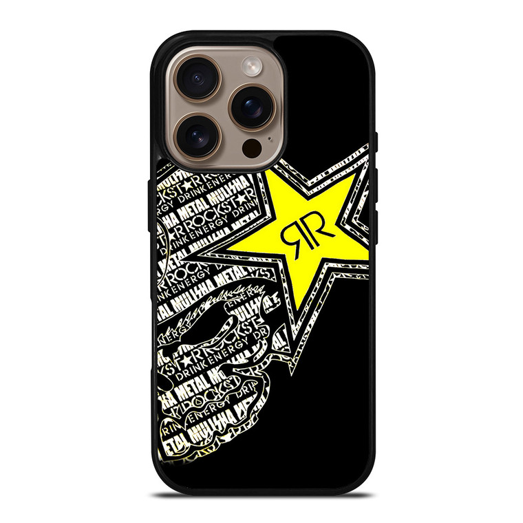ROCKSTAR ENERGY DRINK SKULL iPhone 16 Pro Case Cover