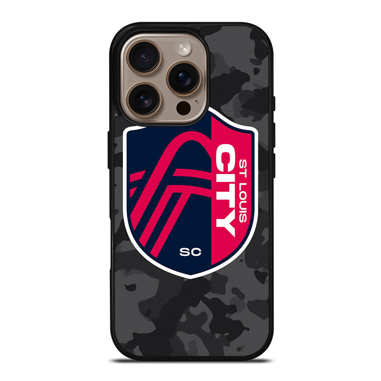SAINT LOUIS CITY MLS BLACK CAMO iPhone 16 Pro Case Cover