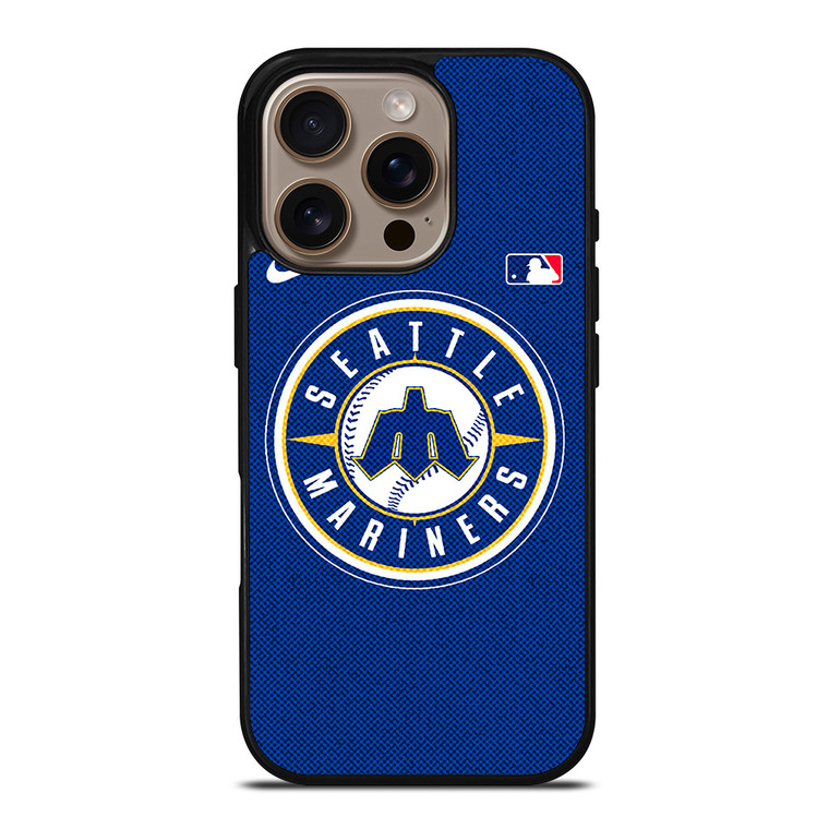 SEATTLE MARINERS MLB BASEBALL LOGO iPhone 16 Pro Case Cover