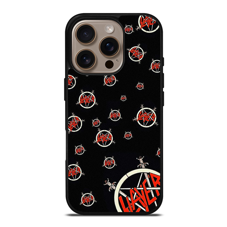 SLAYER ROCK BAND PATTERN iPhone 16 Pro Case Cover