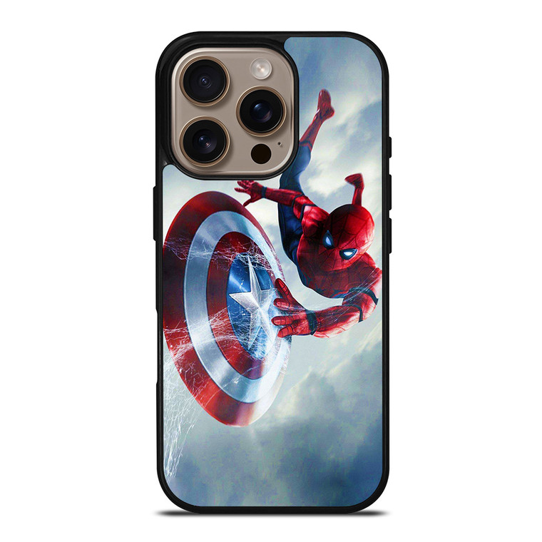 SPIDERMAN X CAPTAIN AMERICA iPhone 16 Pro Case Cover