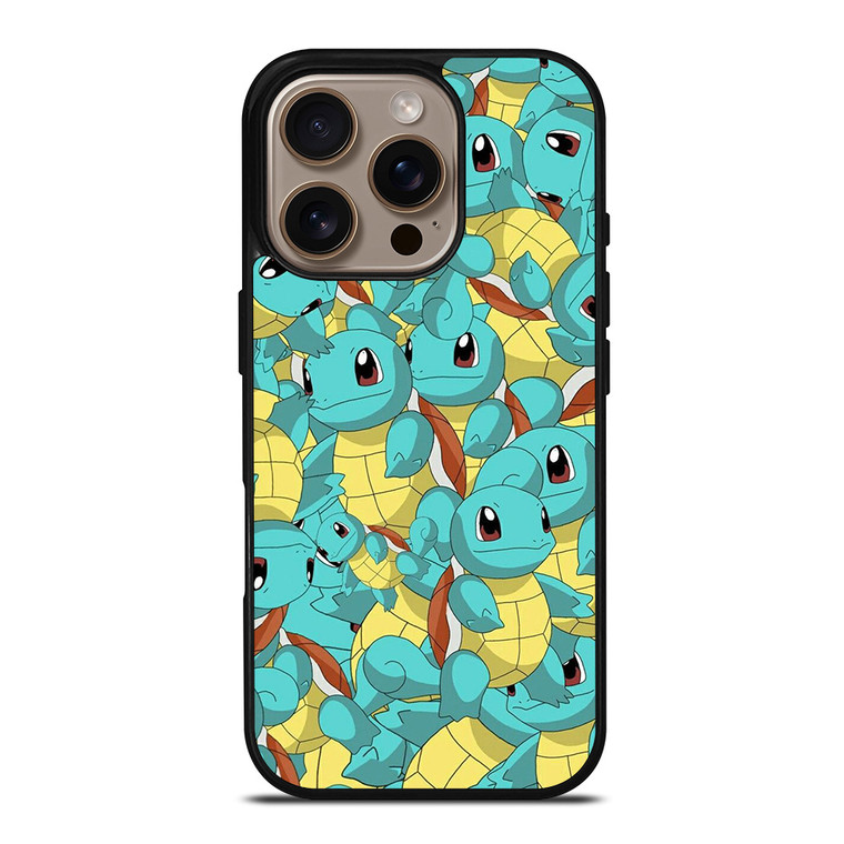 SQUIRTLE POKEMON MONSTER PATTERN iPhone 16 Pro Case Cover