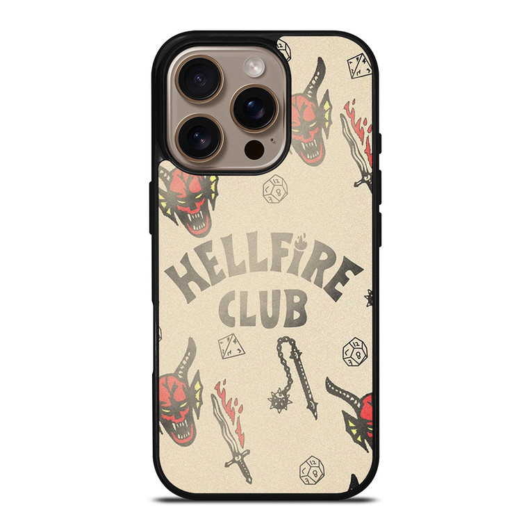 STRANGER THINGS 4 HELLFIRE CLUB iPhone 16 Pro Case Cover
