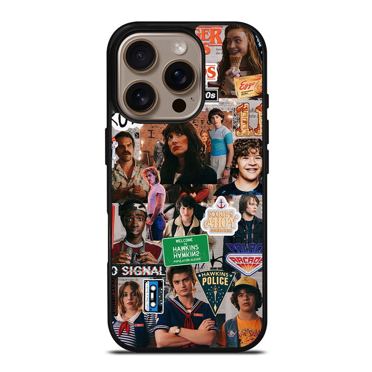 STRANGER THINGS AESTHETIC COLLAGE iPhone 16 Pro Case Cover