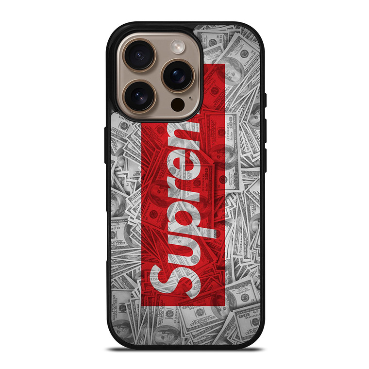 SUPREME DOLLAR iPhone 16 Pro Case Cover