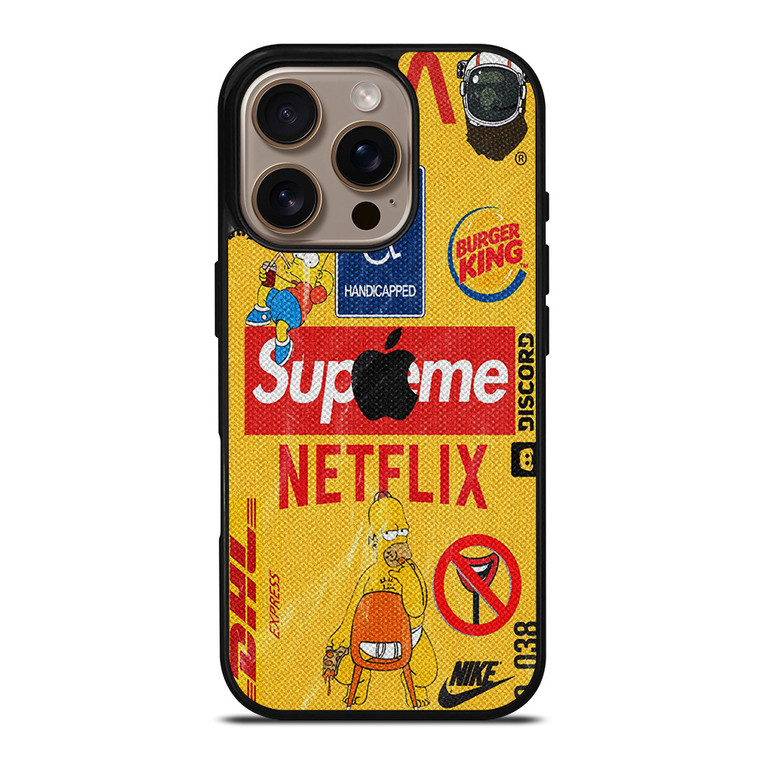 SUPREME NETFLIX COLLAGE iPhone 16 Pro Case Cover