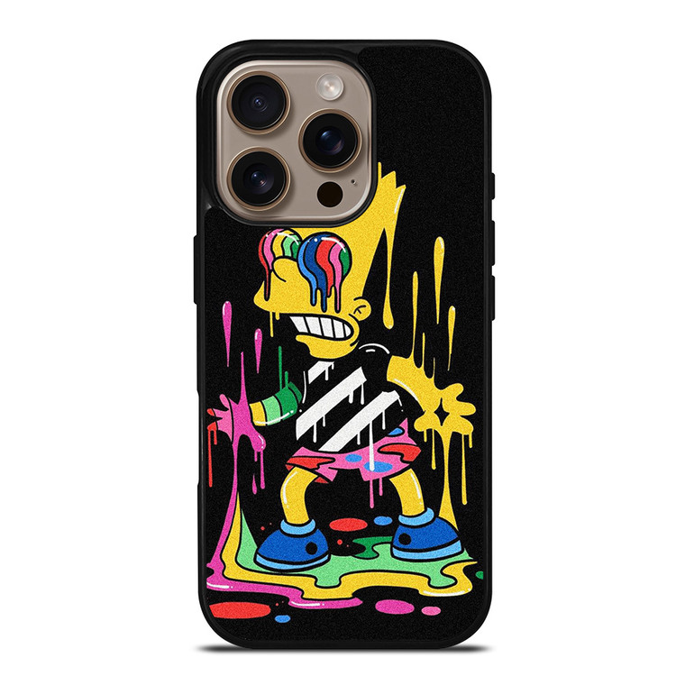 THE SIMPSONS TRIPPY ART iPhone 16 Pro Case Cover