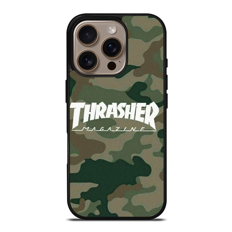 THRASHER SKATEBOARD CAMO iPhone 16 Pro Case Cover