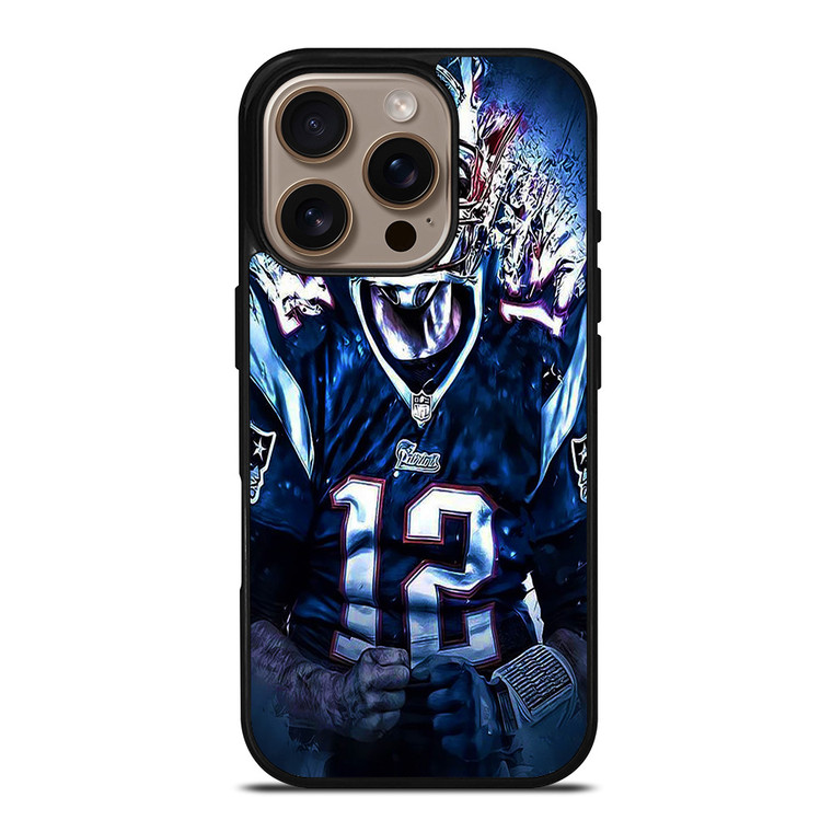 TOM BRADY NEW ENGLAND PATRIOTS NFL iPhone 16 Pro Case Cover
