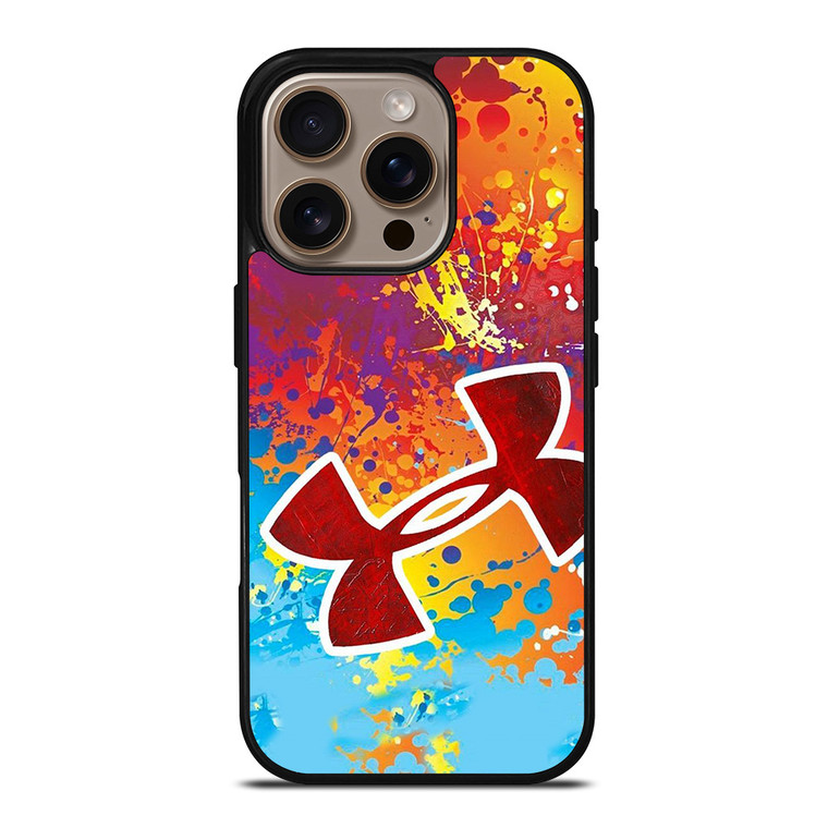 UNDER ARMOUR LOGO COLORFUL PAINT iPhone 16 Pro Case Cover