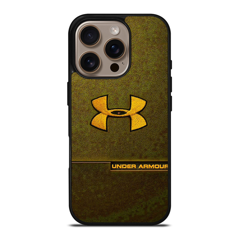 UNDER ARMOUR LOGO EMBROIDERY YELLOW iPhone 16 Pro Case Cover