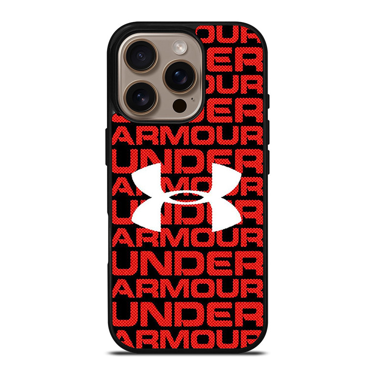 UNDER ARMOUR RED LOGO iPhone 16 Pro Case Cover