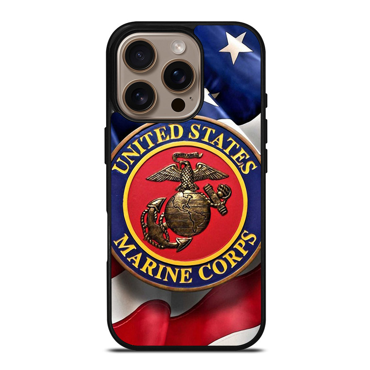 UNITED STATES US MARINE CORPS LOGO FLAG iPhone 16 Pro Case Cover