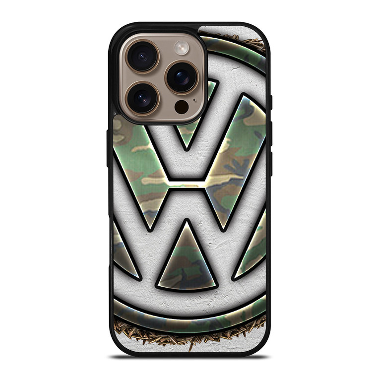 VOLKSWAGEN VW CAMO LOGO iPhone 16 Pro Case Cover