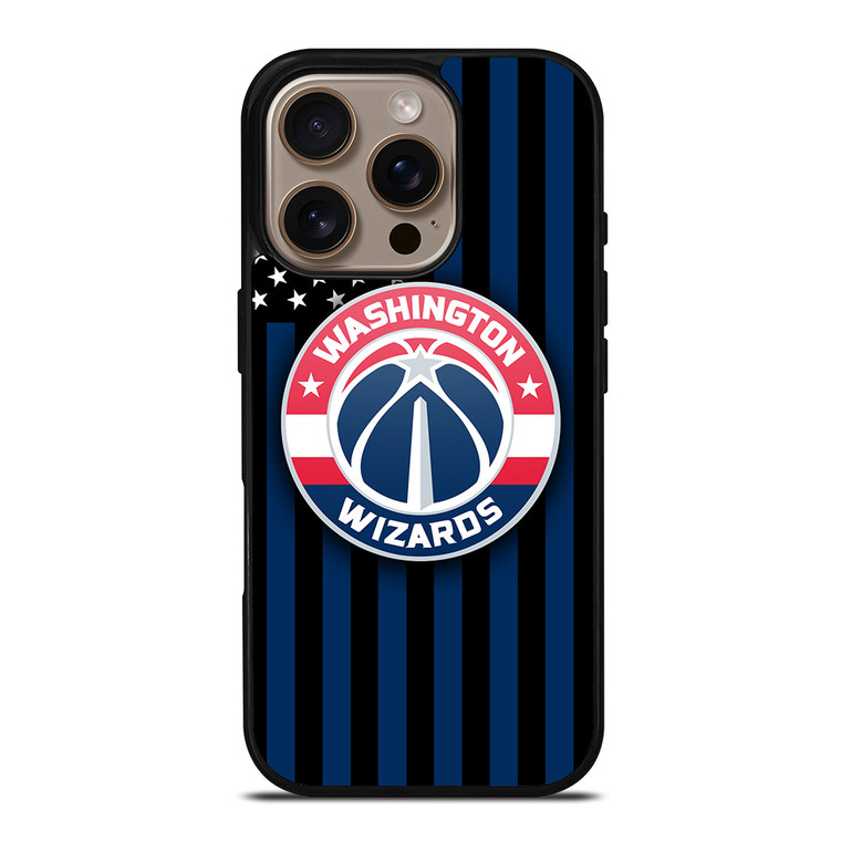 WASHINGTON WIZARDS NBA USA FLAG iPhone 16 Pro Case Cover