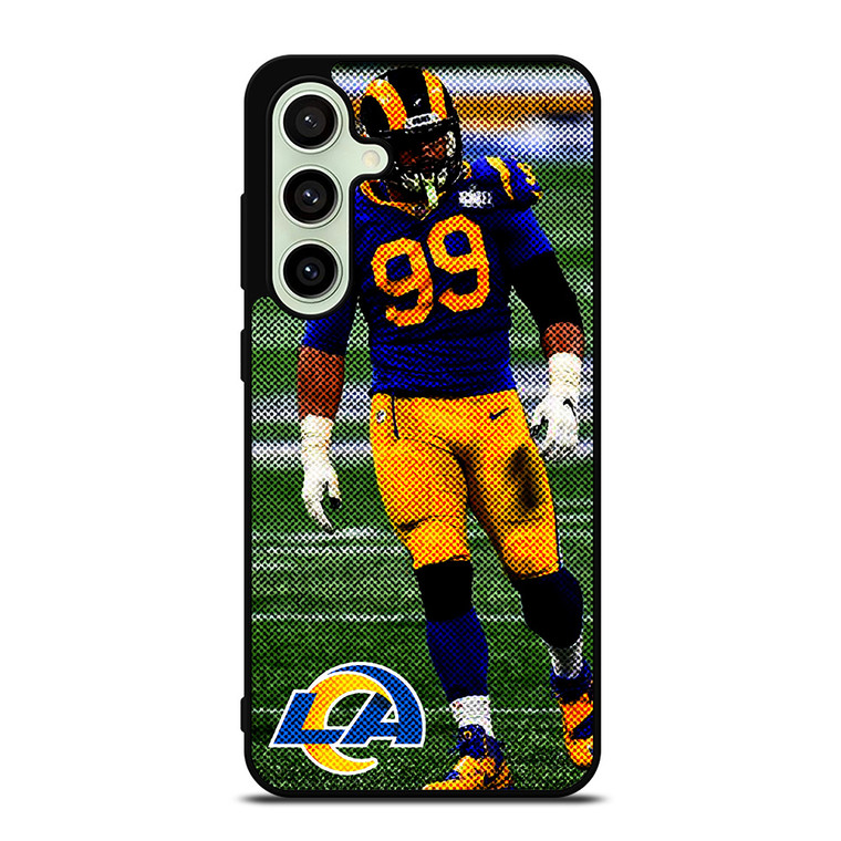AARON DONALD 99 LOS ANGELES RAMS NFL FOOTBALL 2 Samsung Galaxy S24 FE Case Cover