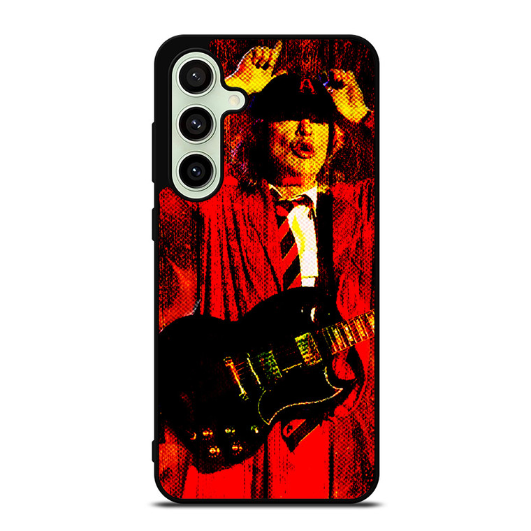 ACDC ANGUS YOUNG ROCK BAND Samsung Galaxy S24 FE Case Cover