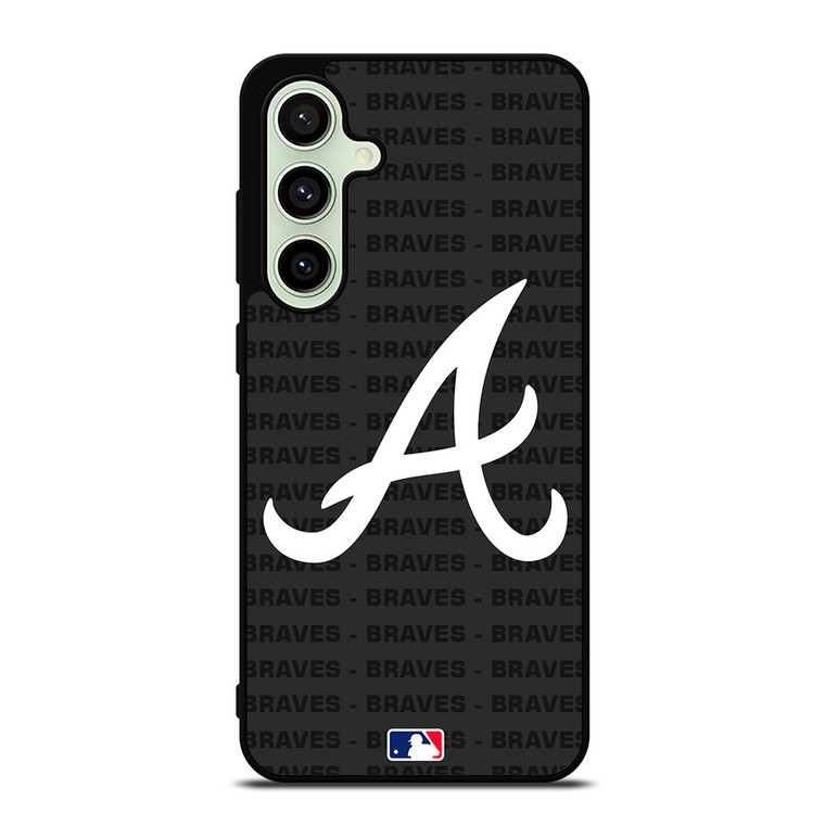 ATLANTA BRAVES BASEBALL BLACK Samsung Galaxy S24 FE Case Cover