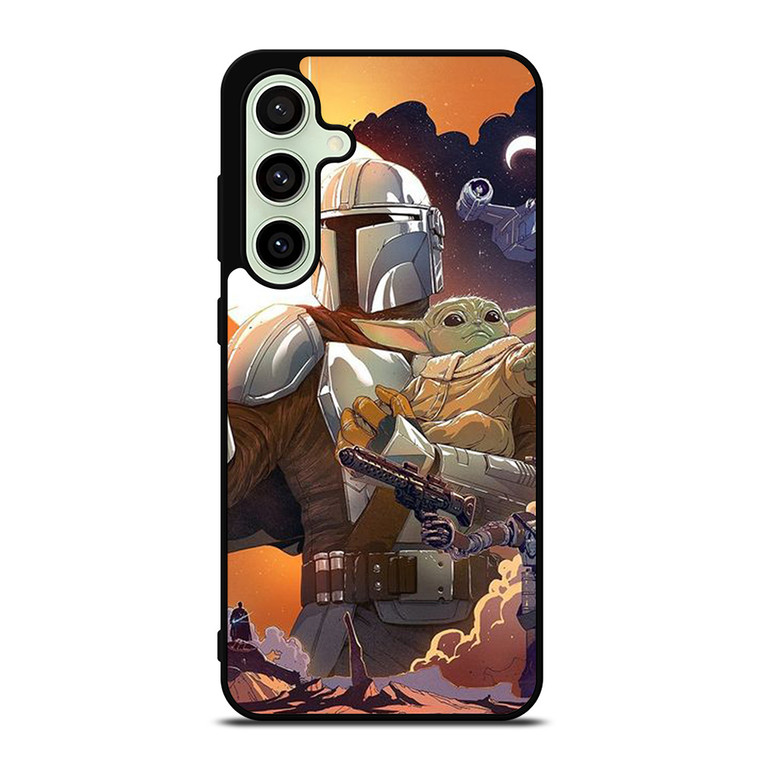 BABY YODA AND MANDALORIAN STAR WARS Samsung Galaxy S24 FE Case Cover