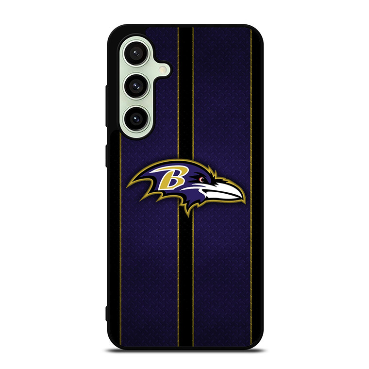 BALTIMORE RAVENS NFL METAL STRIPE Samsung Galaxy S24 FE Case Cover BALTIMORE RAVENS NFL METAL STRIPE Samsung Galaxy S24 FE Case Cover