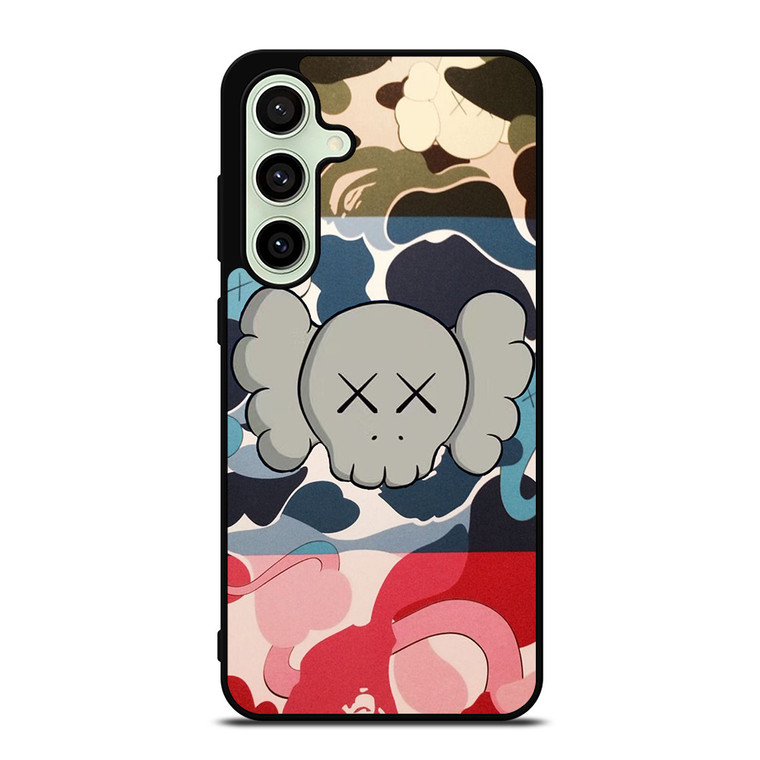 BAPE CAMO KAWS Samsung Galaxy S24 FE Case Cover