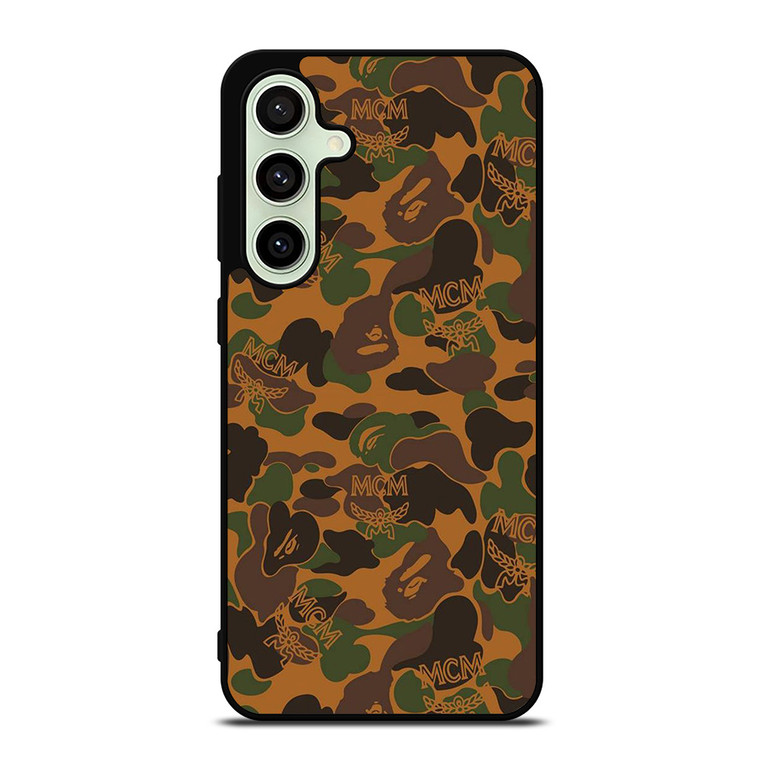 BAPE X MCM WORLDWIDE Samsung Galaxy S24 FE Case Cover