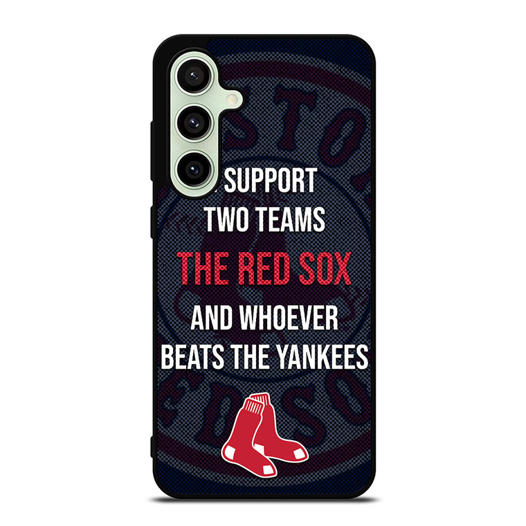 BOSTON RED SOX MLB BASEBALL BANTER FANS 2 Samsung Galaxy S24 FE Case Cover