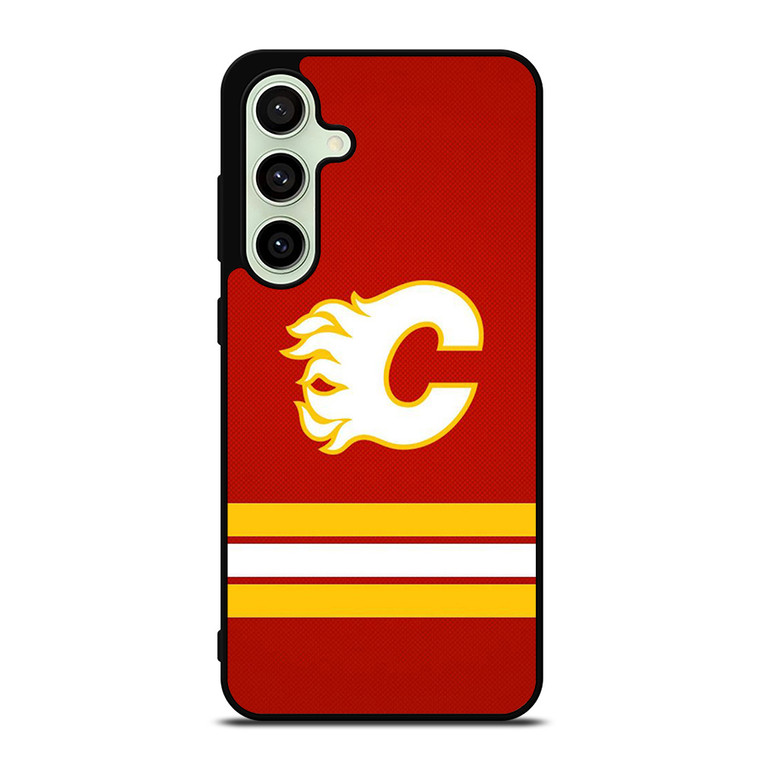 CALGARY FLAMES LOGO NHL HOCKEY TEAM ICON Samsung Galaxy S24 FE Case Cover